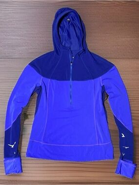 Lululemon 1/4 Zip Hoodie Size 10 Women's Bird Print Activewear Workout Yoga Gym